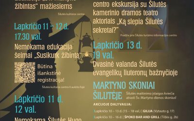 Renginio „Martyninės Šilutėje 2025“ plakatas